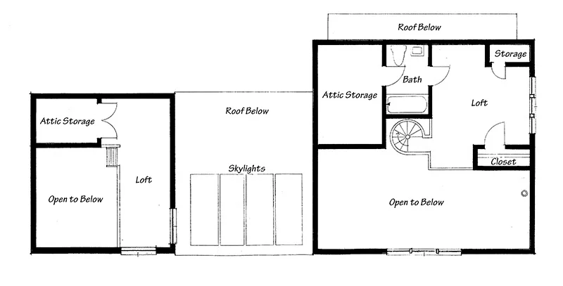 House and a Half Upper Floor