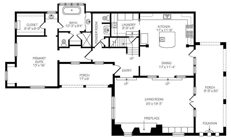 Tamarack Cottage Main Floor