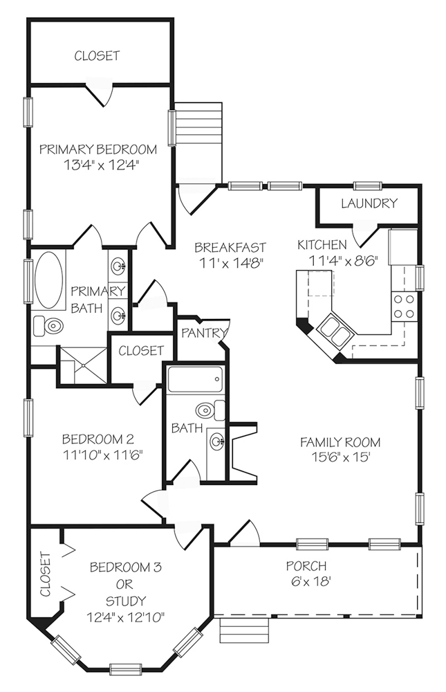 Waterstreet Cottage Main Floor