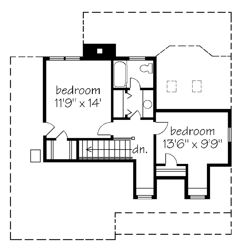 Sticks Stones Cottage Upper Floor