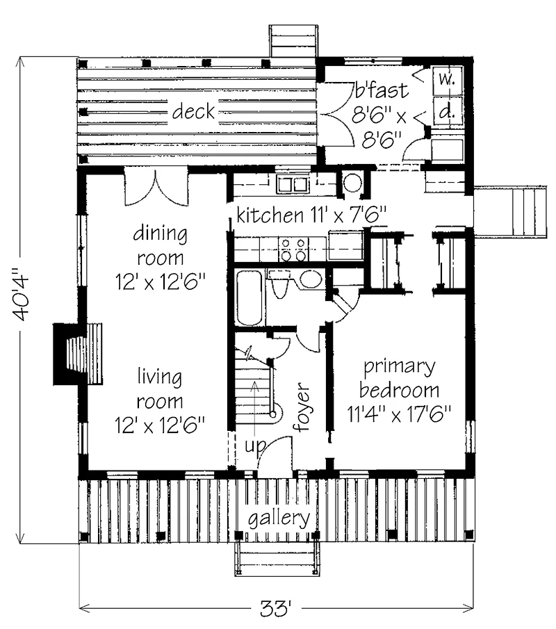 Creole Cottage Main Floor