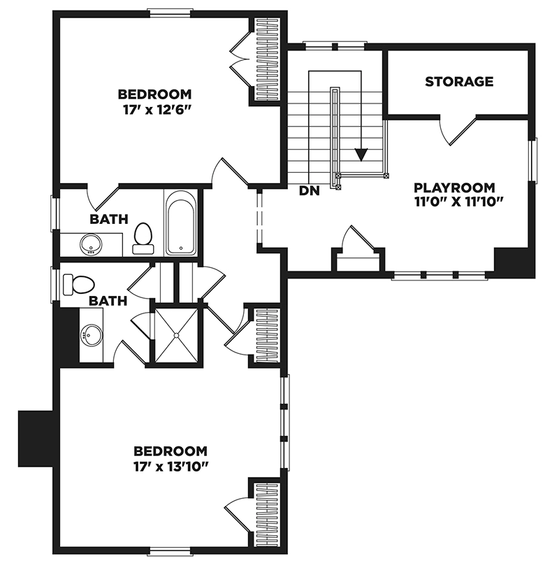 Wildmere Cottage Upper Floor
