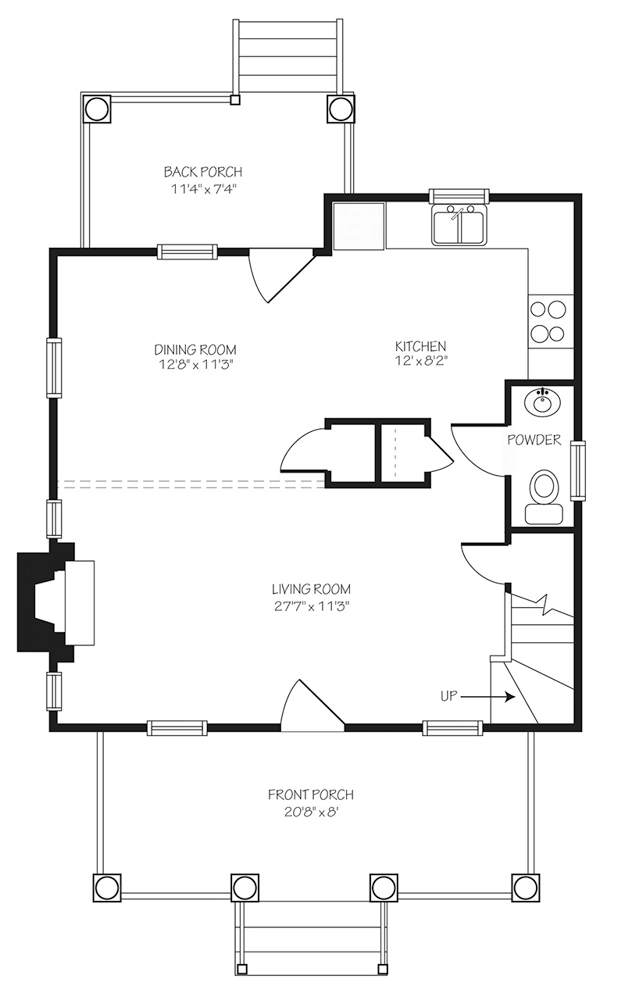 Hanover Cottage Main Floor