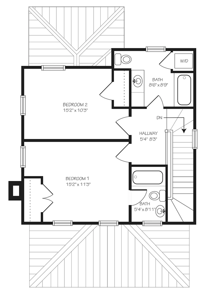 Hanover Cottage Upper Floor