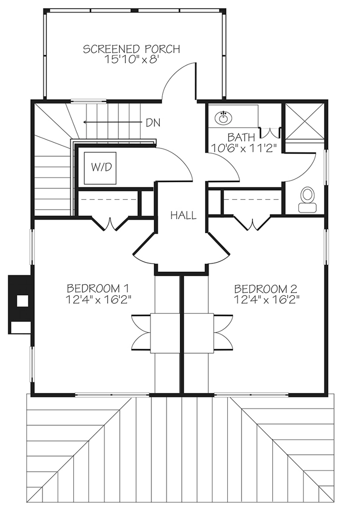 Edgemoor Cottage Upper Floor