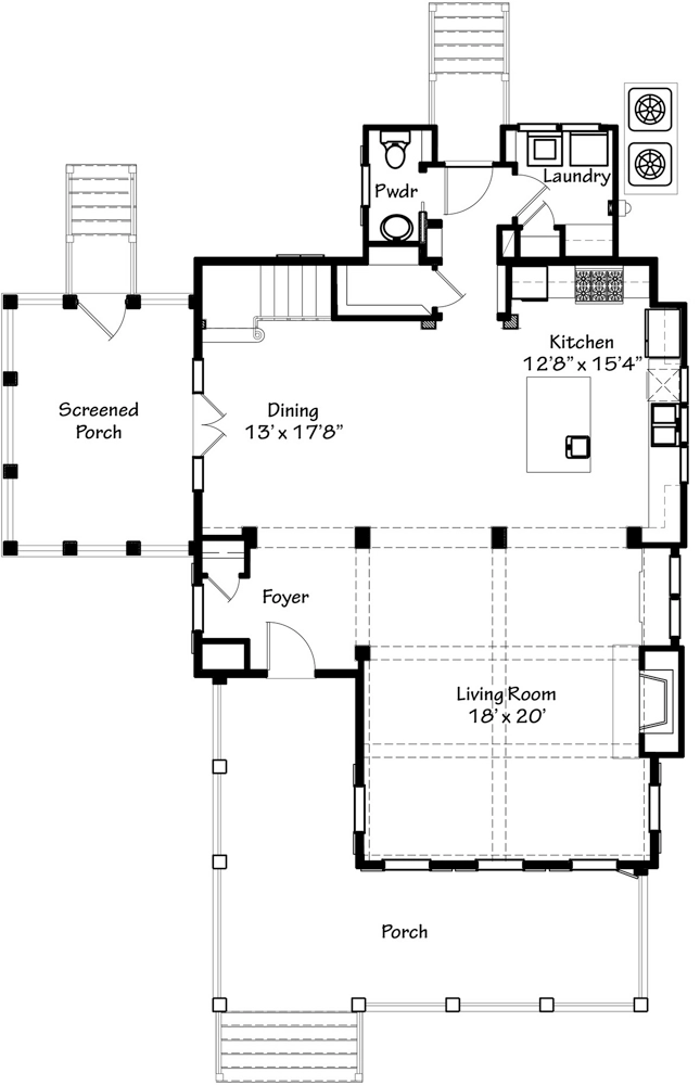 Couples Cottage Main Floor