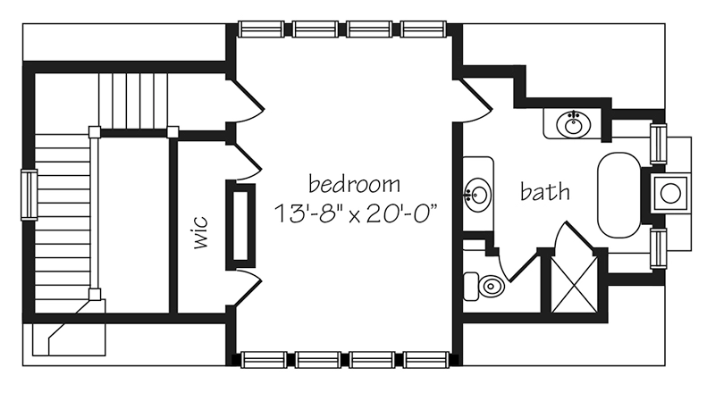 Lowcountry Cottage Upper Floor