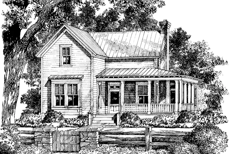 Bucksport Cottage Front Rendering