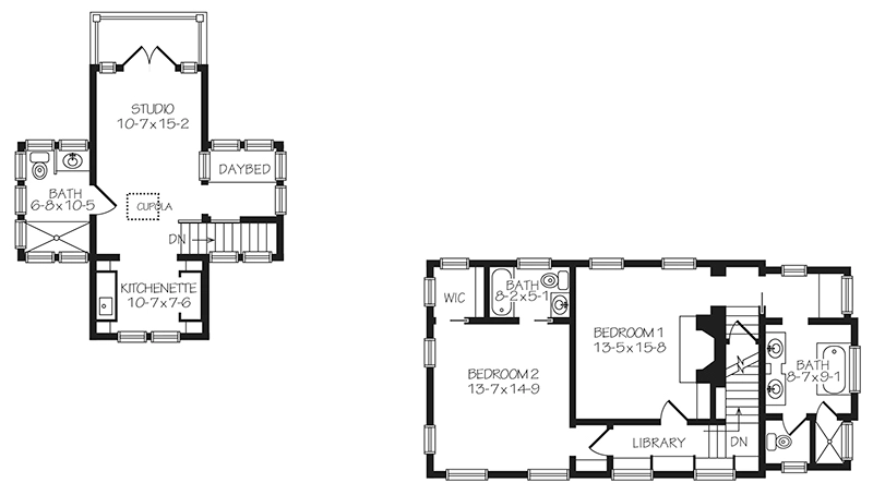 2005 Cottage Living Idea Home Upper Floor