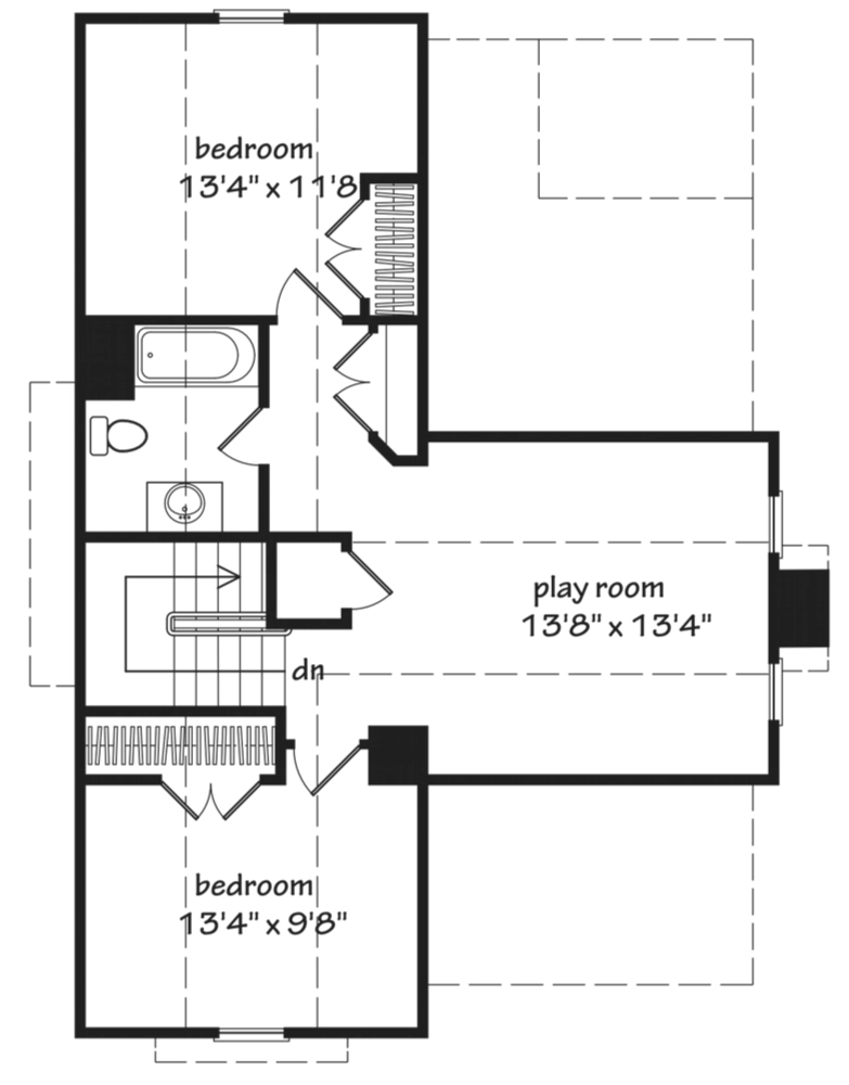 Simmons Creek Cottage Upper Floor
