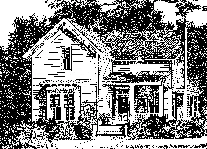 Simmons Creek Cottage Front Rendering
