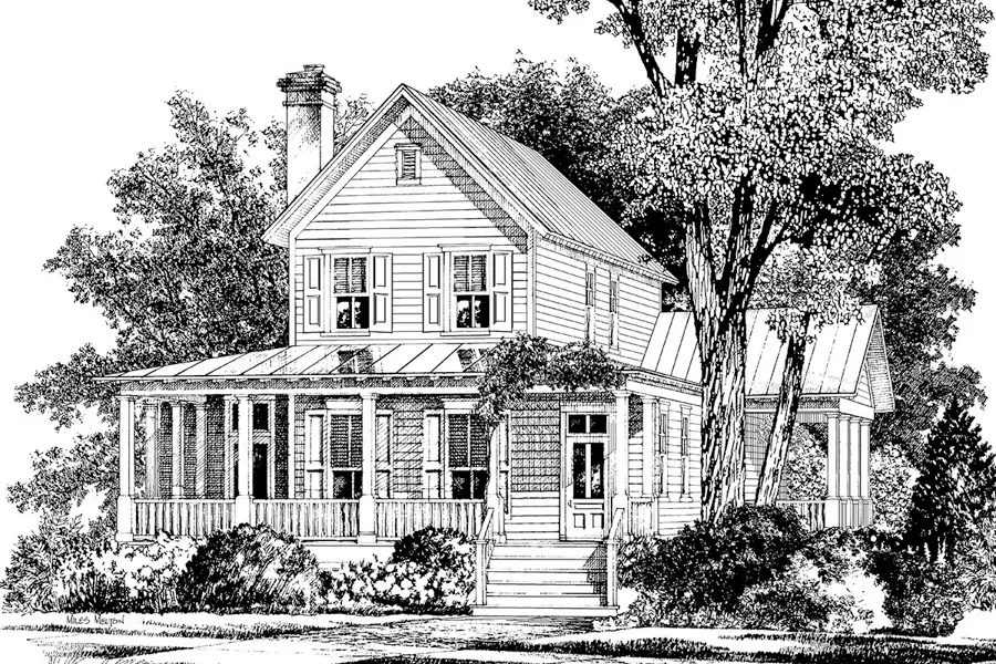 Turtle Lake Cottage Front Rendering