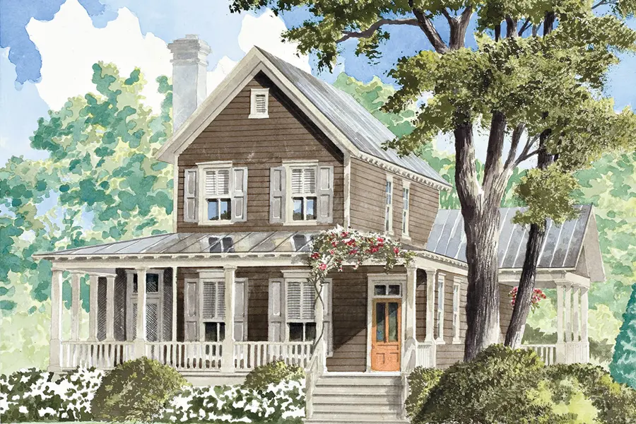 Turtle Lake Cottage Color Rendering Front