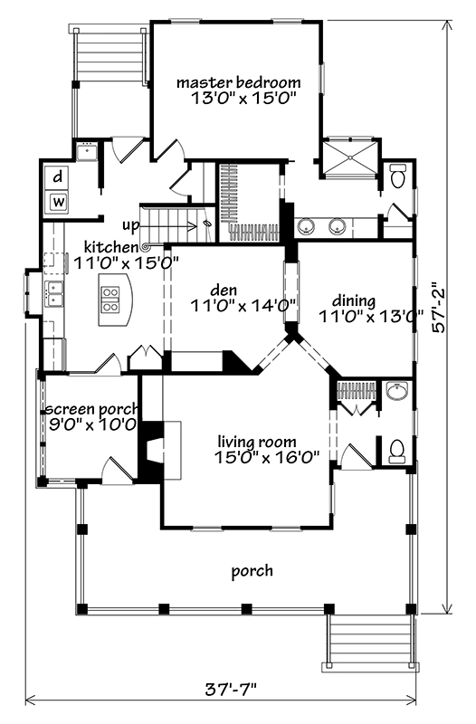 Gresham Creek Cottage Main Floor