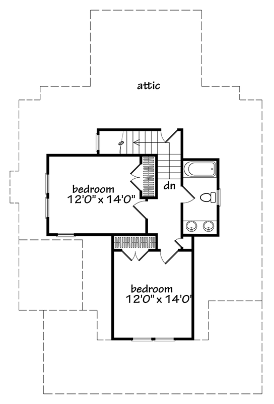 Gresham Creek Cottage Upper Floor