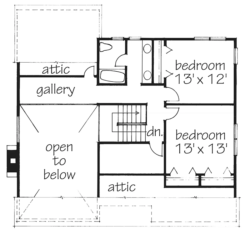 Carpenter Cottage Upper Floor