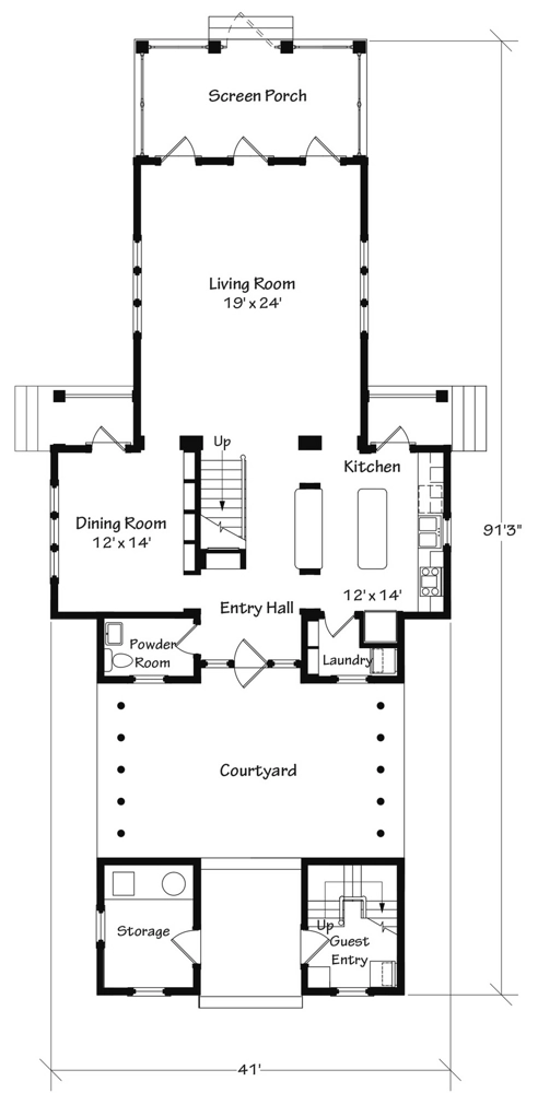 Dockside Dogtrot Main Floor