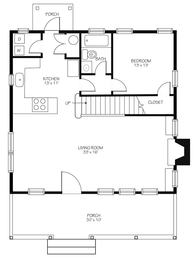 Vista Cottage Main Floor