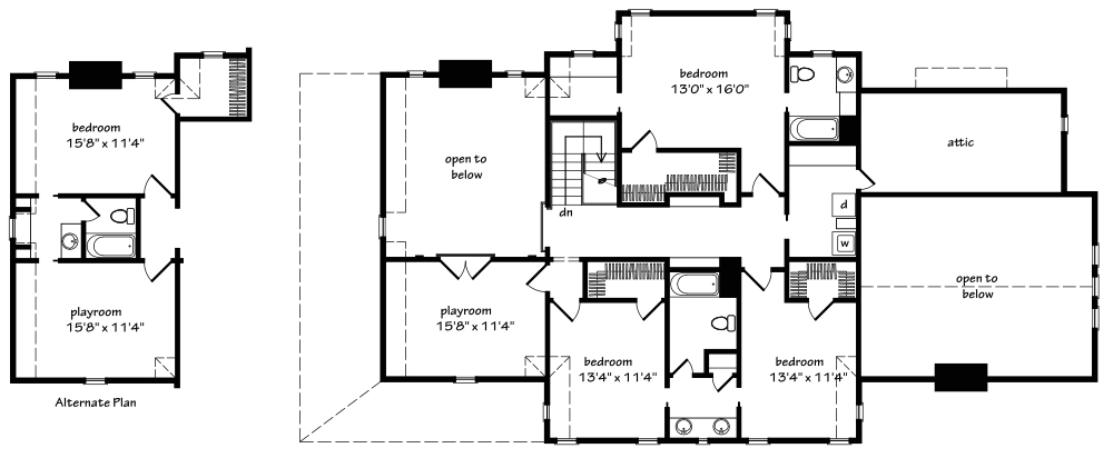 Mitchell Cottage Upper Floor