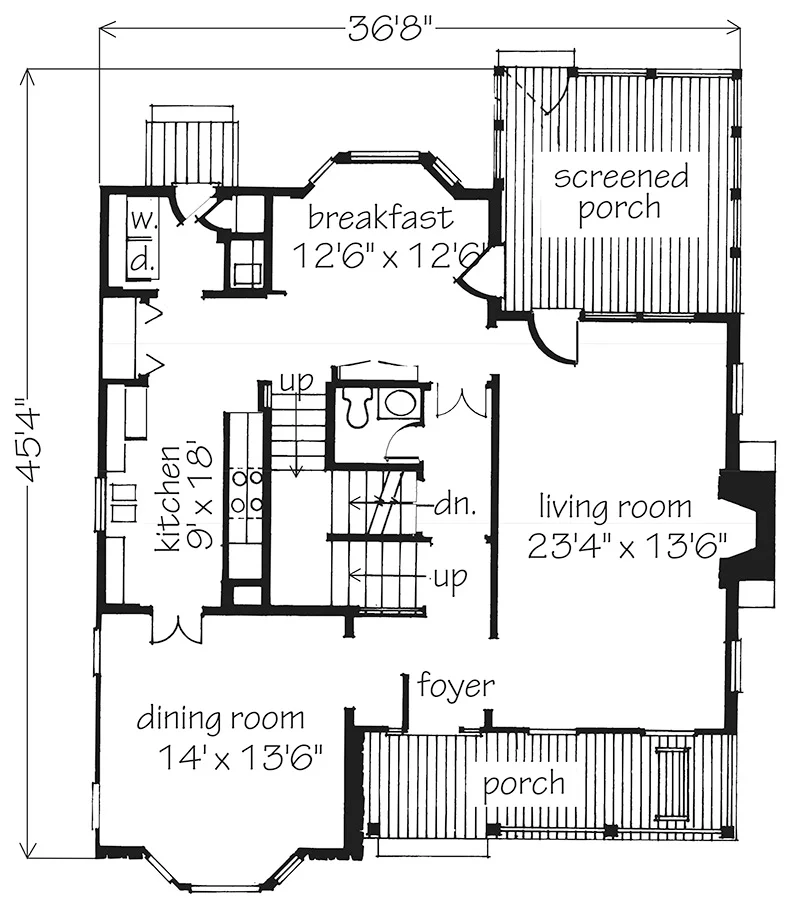 Stone & Cedar Farmhouse Main Floor