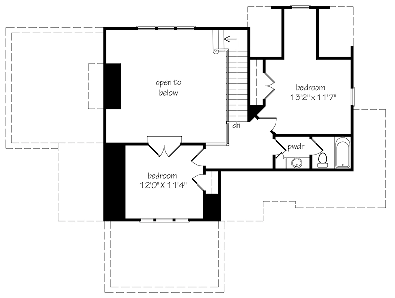 Piedmont Cottage Upper Floor