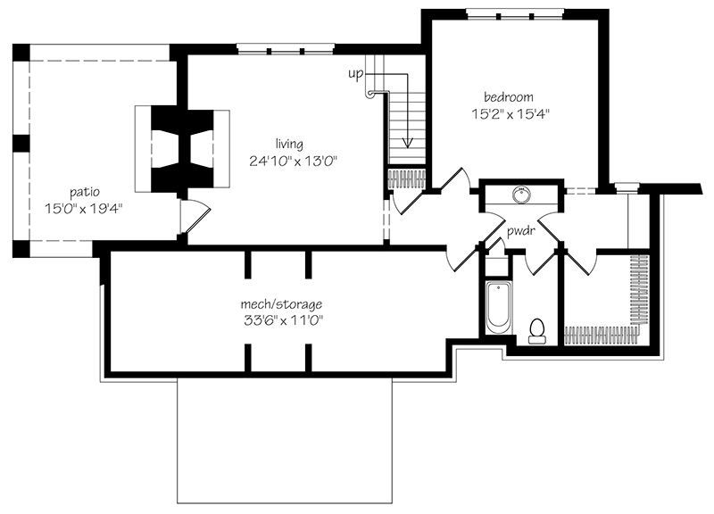 Piedmont Cottage Lower Floor