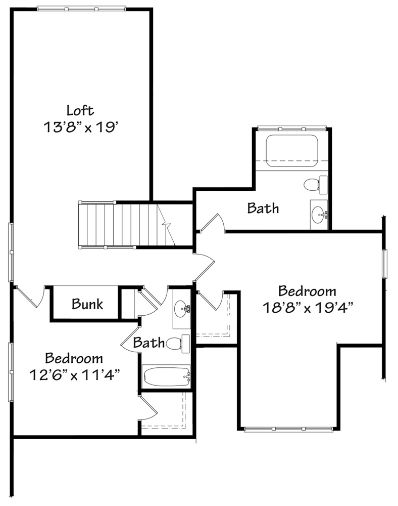 Harborside Cottage Upper Floor