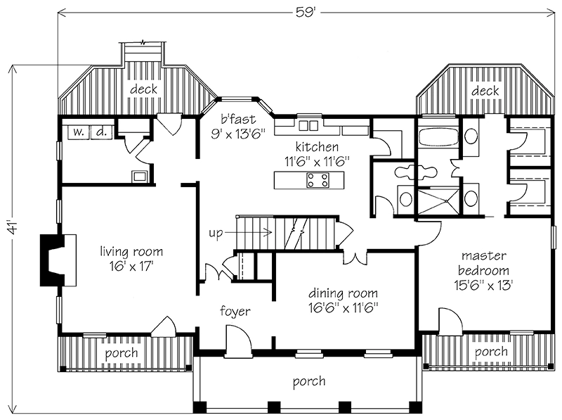 Comfortable Country Farmhouse Main Floor