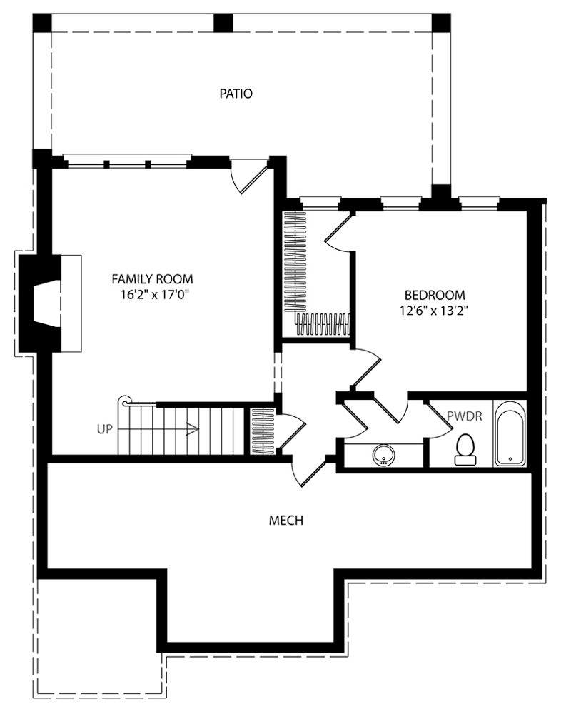 Ellsworth Cottage Lower Floor