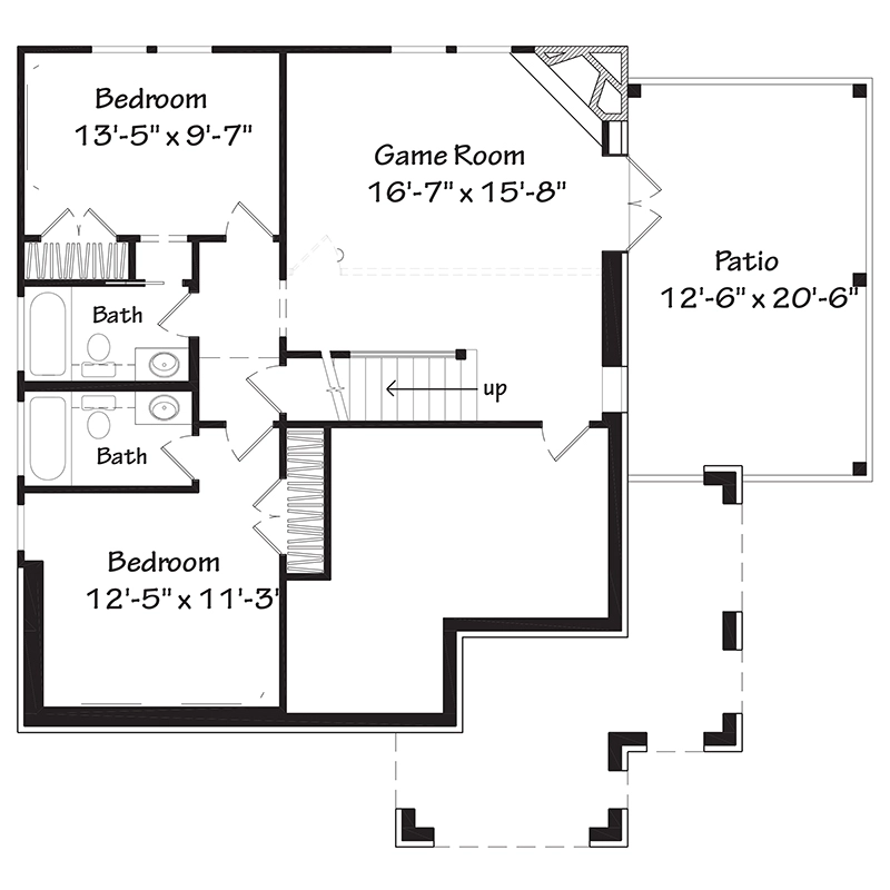 Skitter Creek Cottage Lower Floor