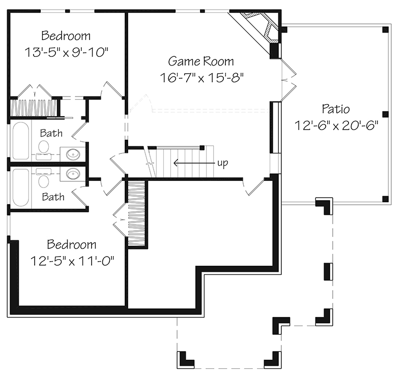 Bucketmouth Bungalow Lower Floor