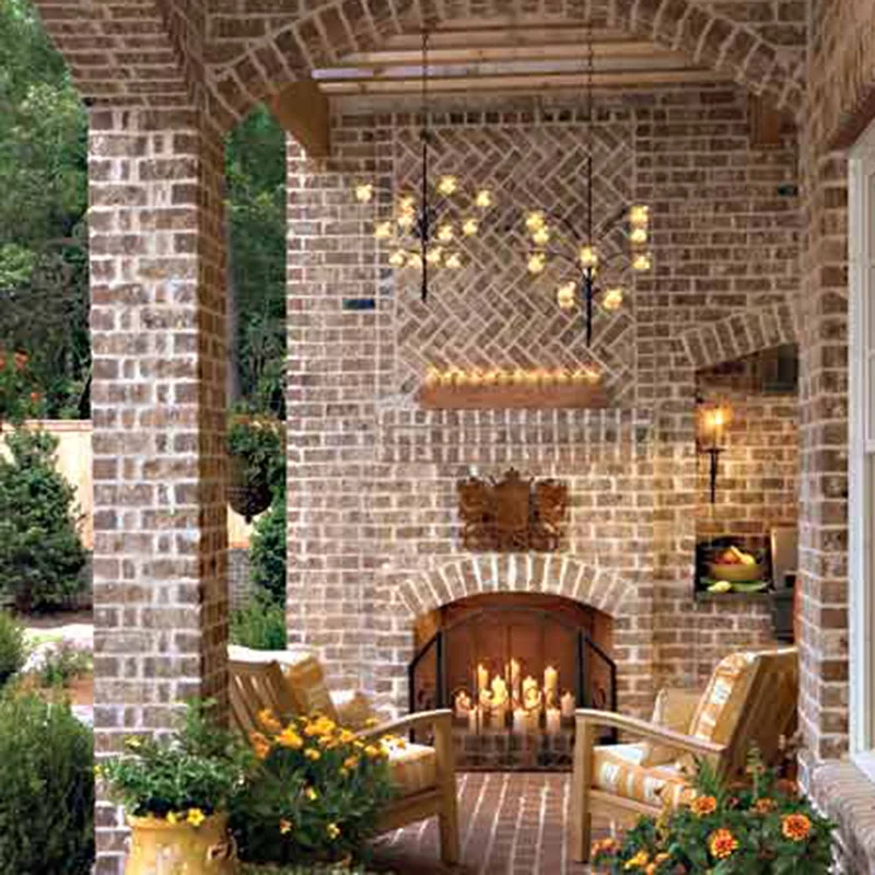 Sarasen Bluff Photo Summer Kitchen Fireplace