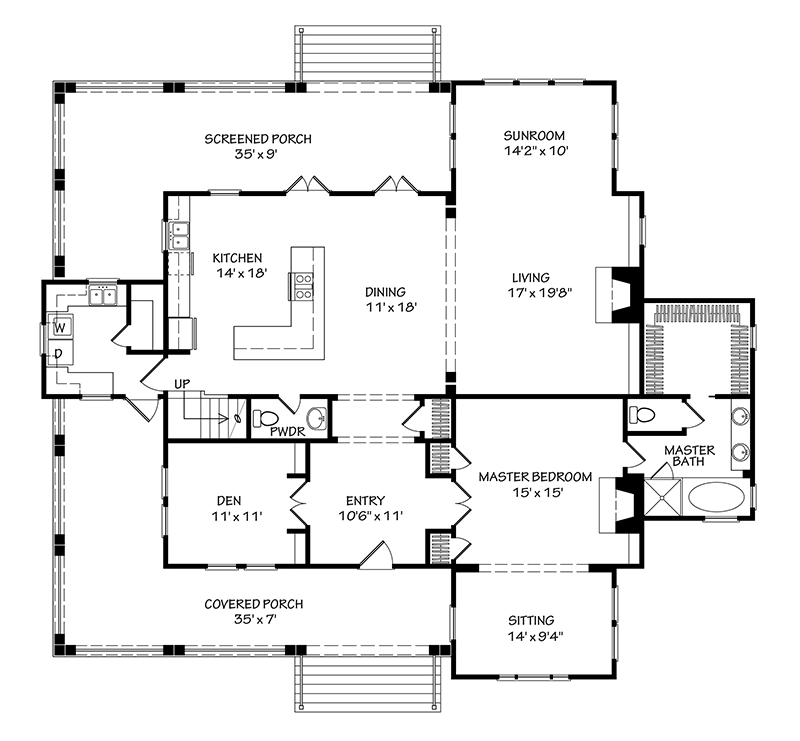 Double Hearth Cottage Main Floor