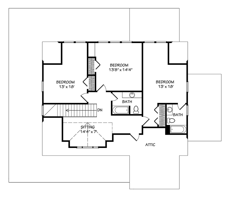 Double Hearth Cottage Upper Floor
