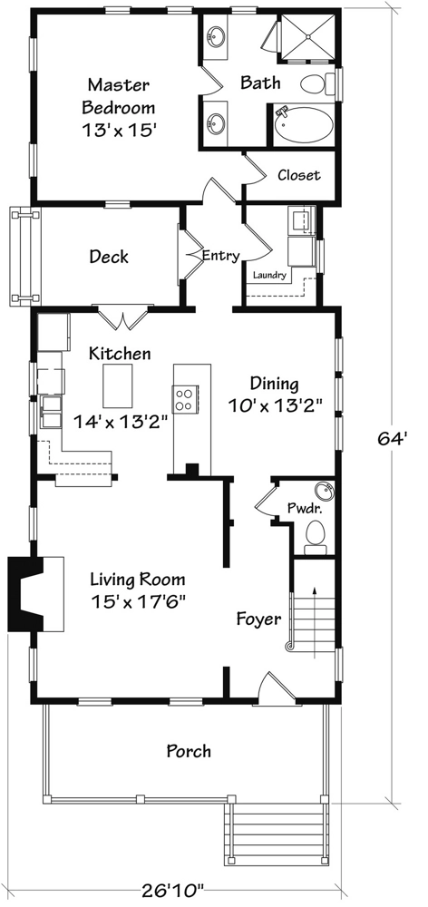 Shoreside Cottage Main Floor
