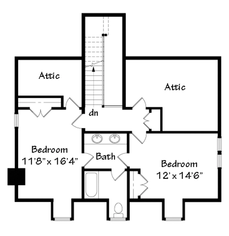 Tidewater Cottage Upper Floor