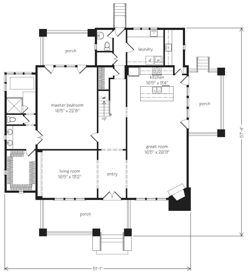 Montford Cottage Main Floor