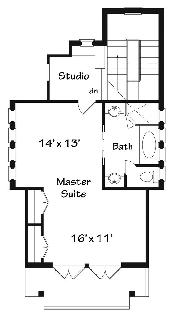 Waterfront Villa Upper Floor