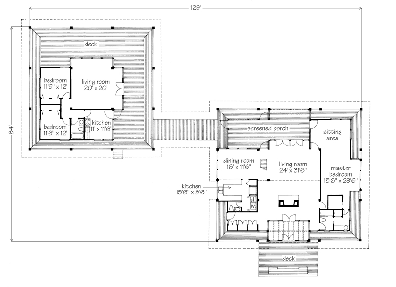 Two-For-One House Main Floor