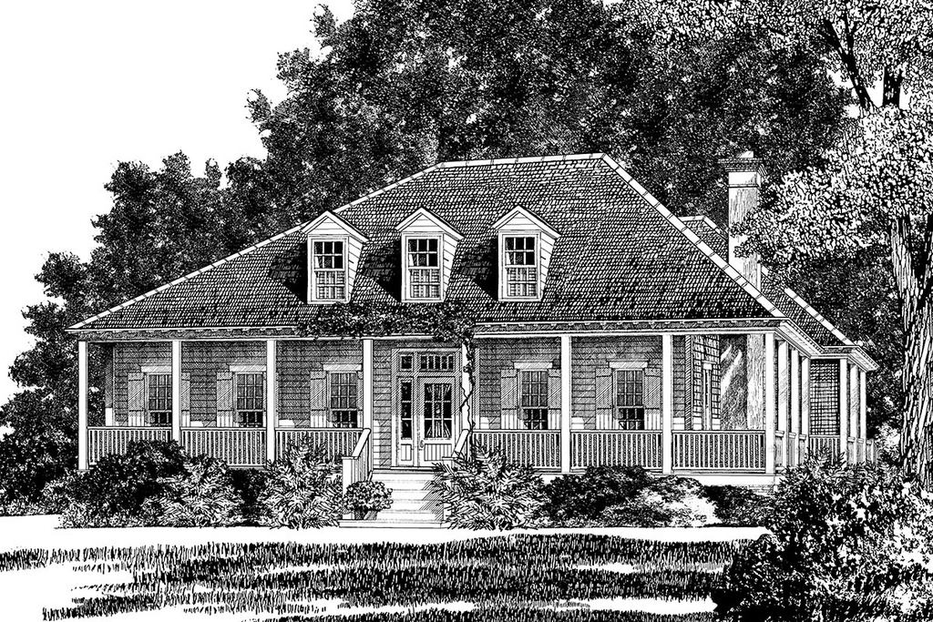 Lafayette Parish House Front Rendering