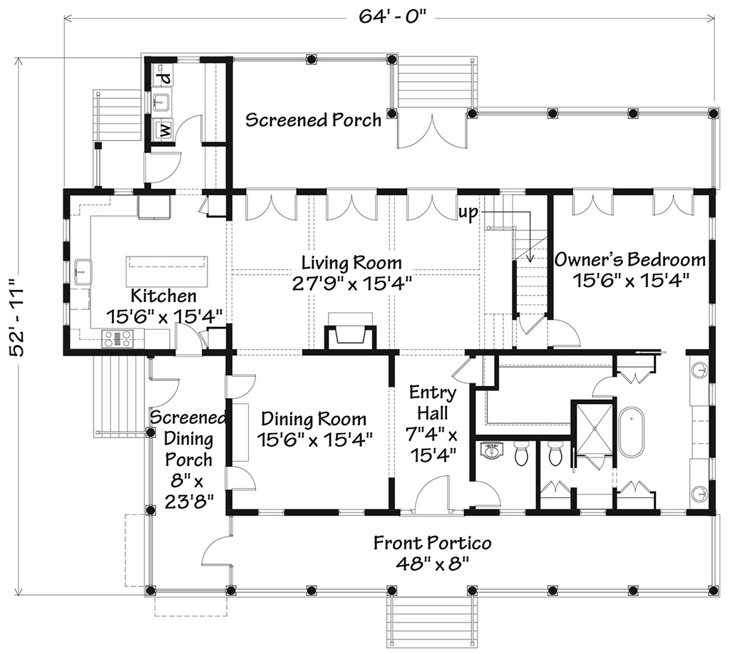 New Lafayette Parish House Main Floor