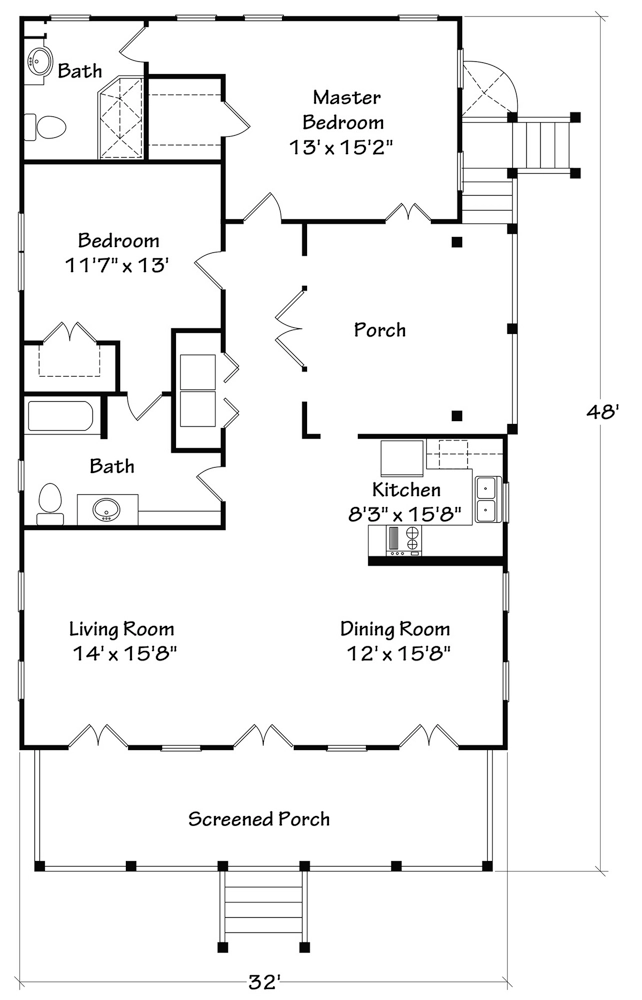 Inlet Cottage Main Floor