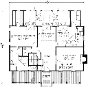 Center-Gable Cottage Main Floor