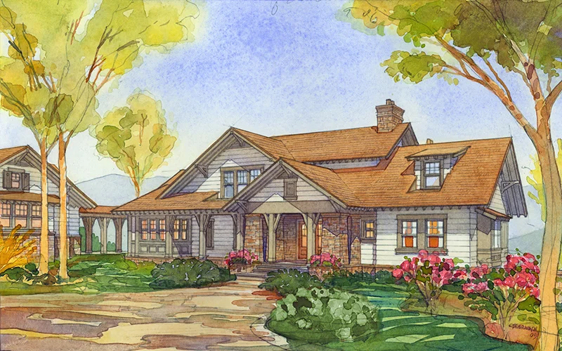 Hemlock Springs Front Color Rendering