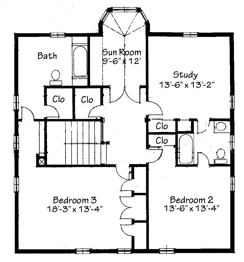 Tropical Georgian House Upper Floor