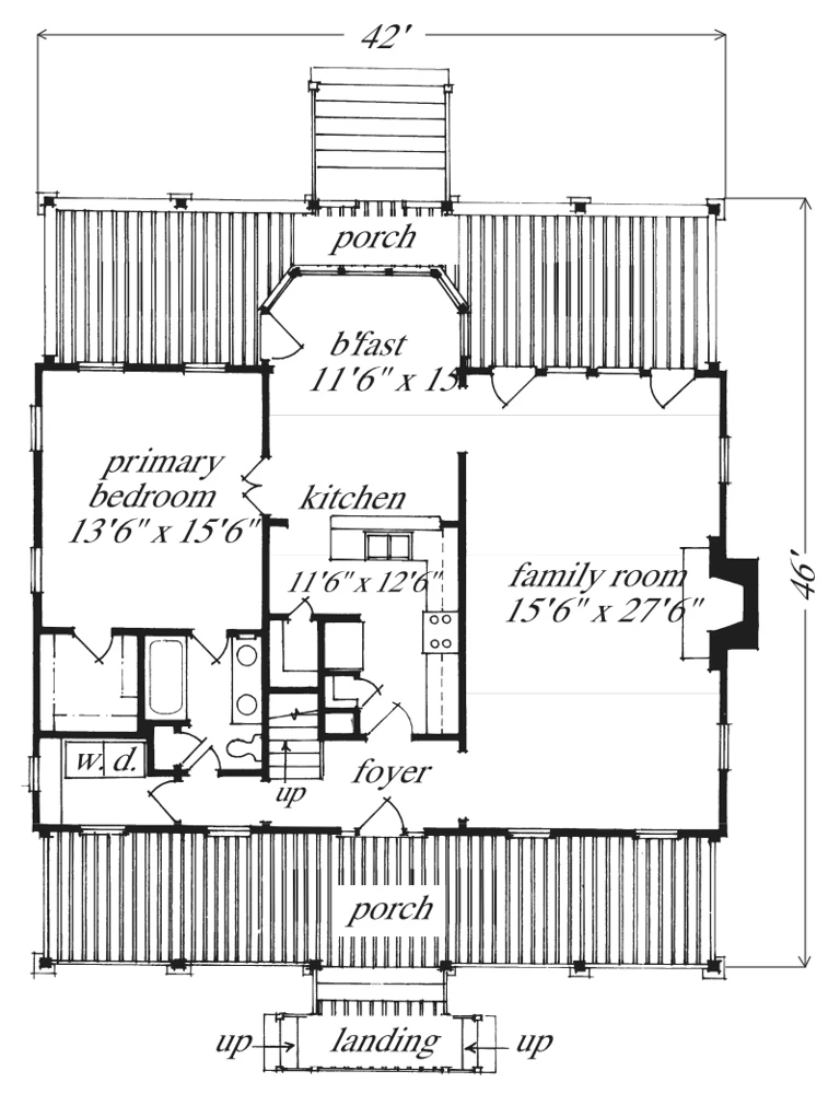 Carolina Cottage Main Floor