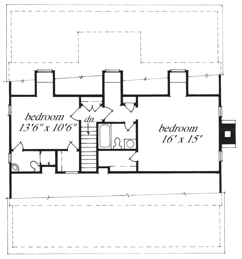 Carolina Cottage Upper Floor