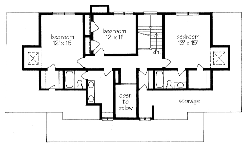 Louisiana Country House Upper Floor