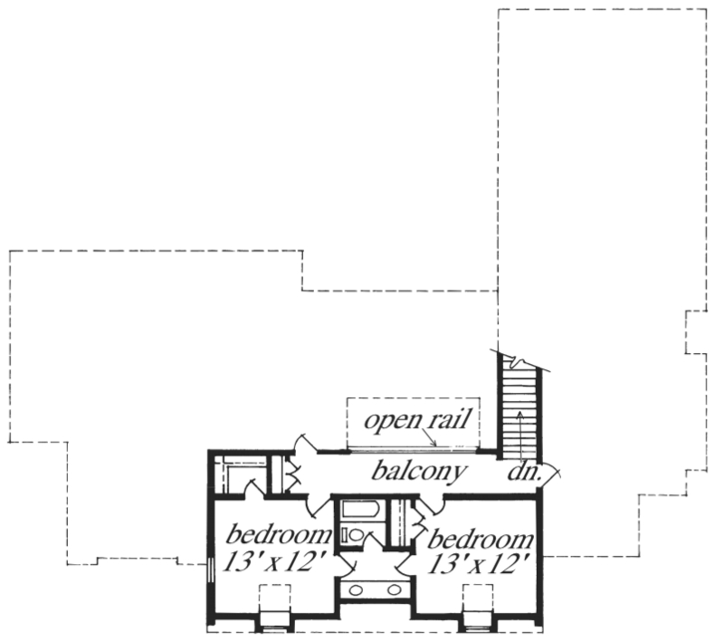 Classic Revival House Upper Floor