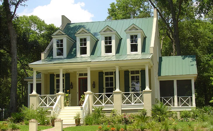 Eastover Cottage Photo Front, Green Roof